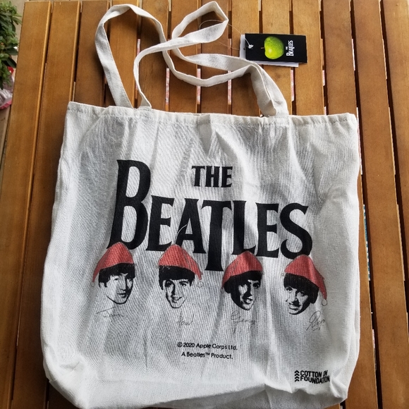 Handbags - ❌️❌️SOLD❌️❌️The Beatles Cream Colored Cotton Tote Bag